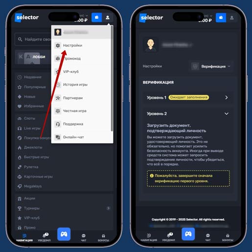 Прохождение проверки на сайте